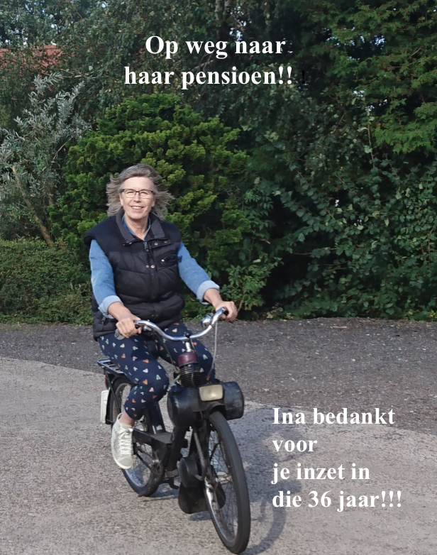 Begeleidende foto Ina gaat met pensioen!