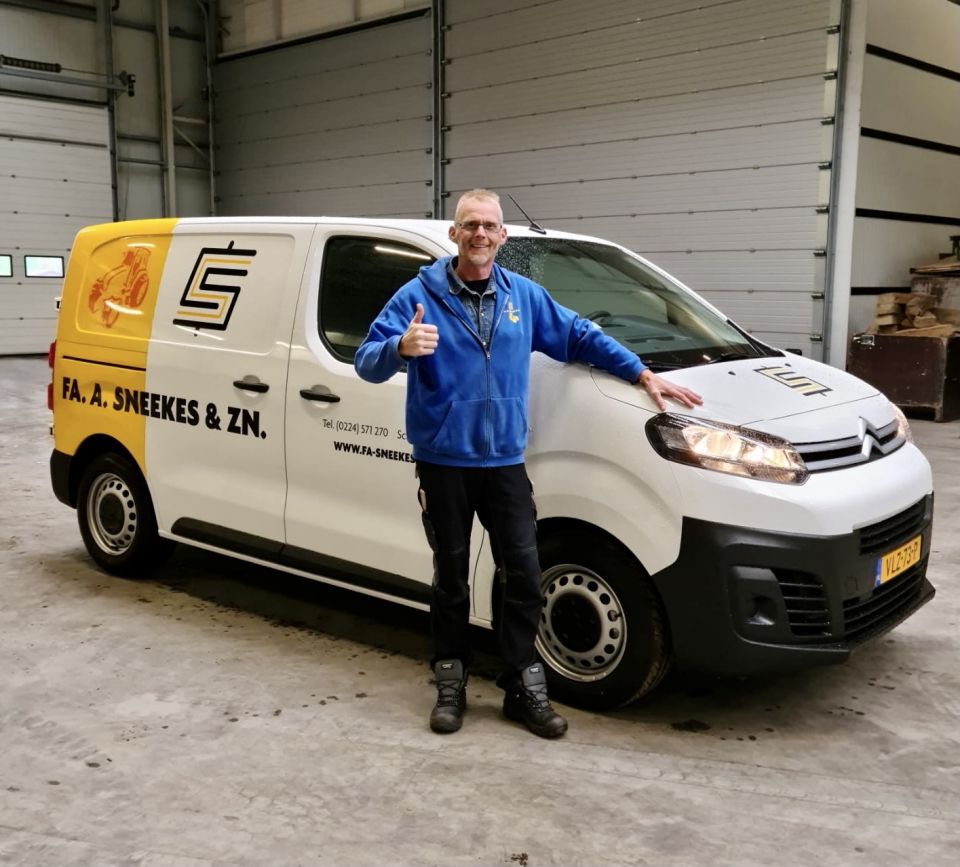 Begeleidende foto Nieuwe auto voor Richard