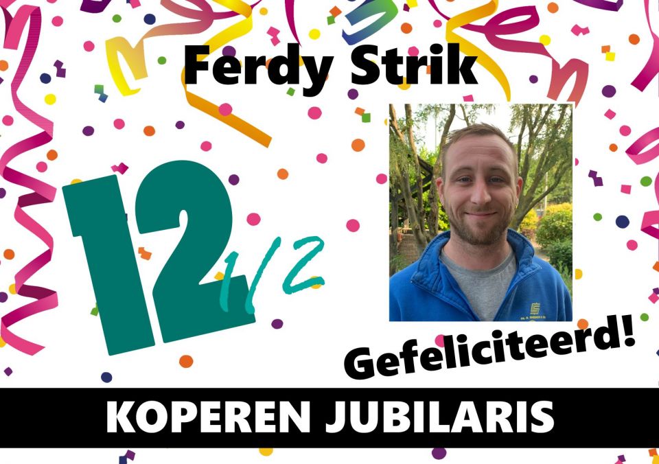 Begeleidende foto Wij feliciteren onze jubilarissen