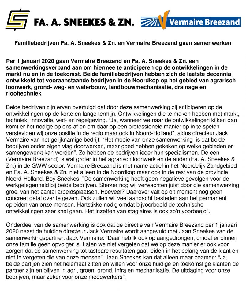 Begeleidende foto Persbericht